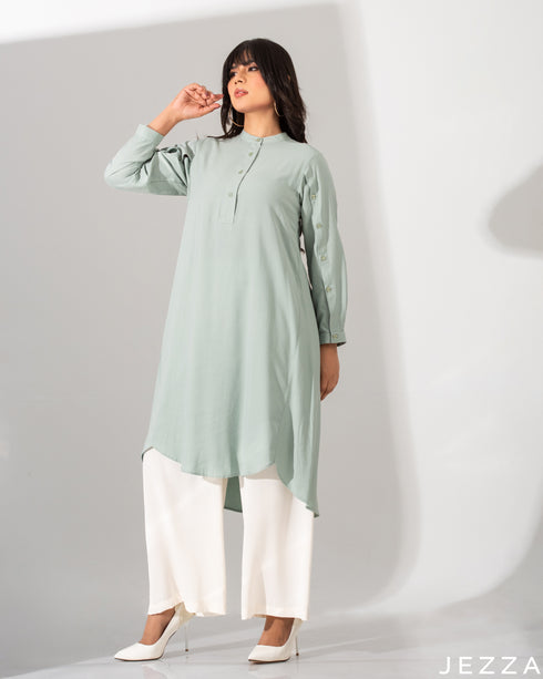 Long Top With Decorative Sleeves 56371